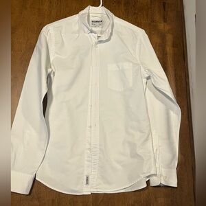Express Men's Crisp White Button-Down Shirt